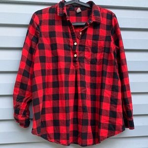 Maternity flannel shirt